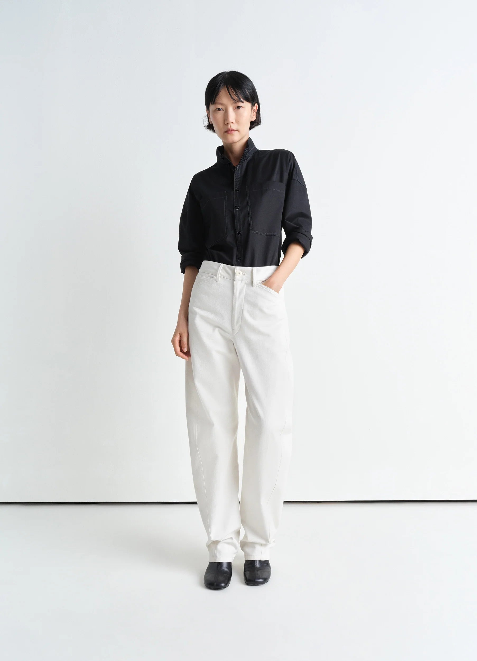 Stretch Pants-FIVE POCKET TWISTED PANTS