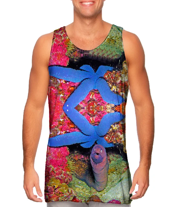 Casual Sleeveless Vest-Giant Moray Underwater