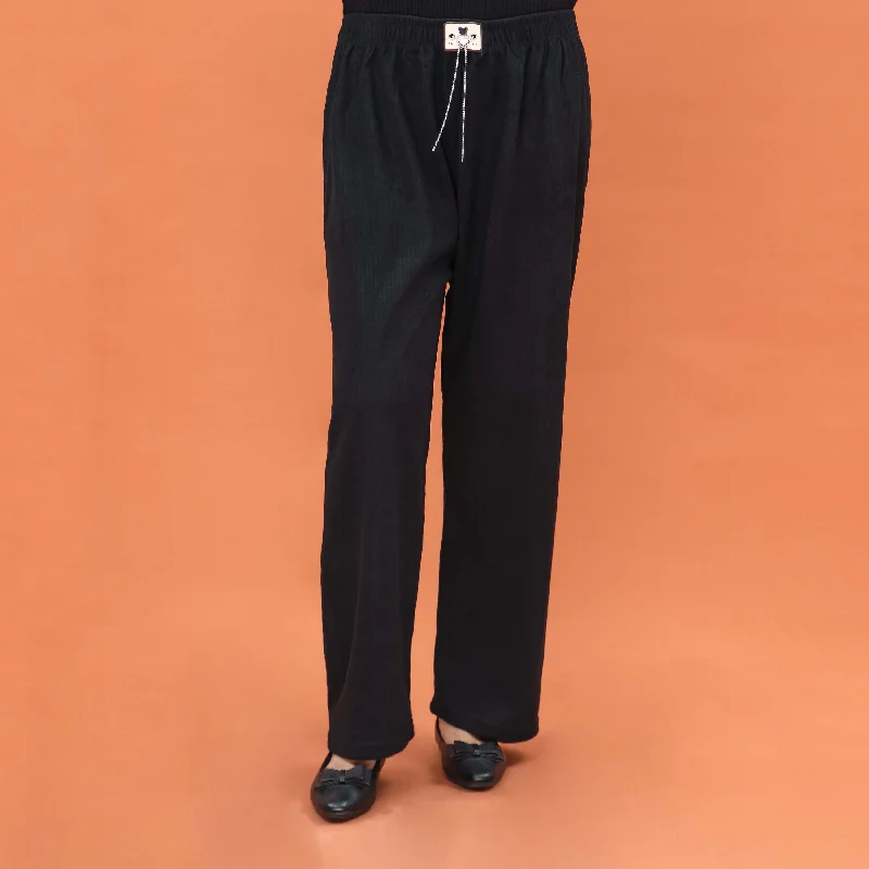 Printed Jogger Pants-Black Western Pant PL4049