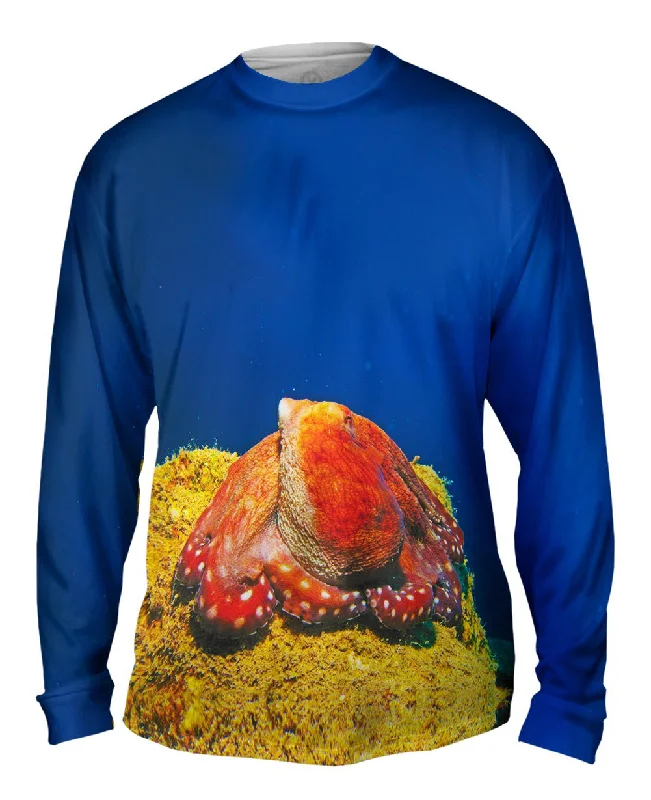 Outdoor Long Sleeve-Sitting Octopus Underwater