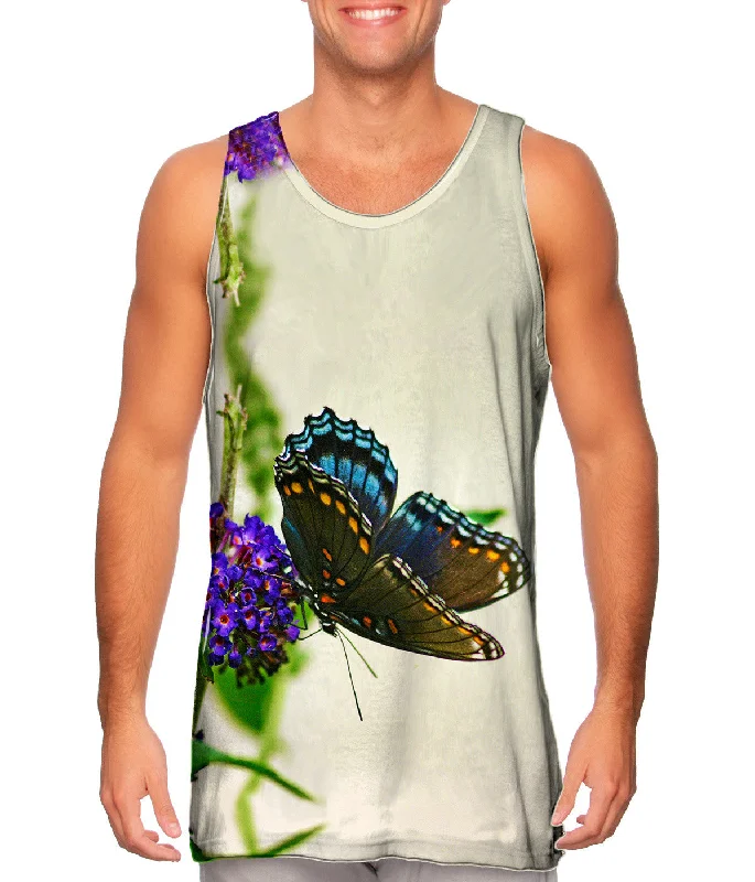 Fitness Tank Top-Fanciful Dark Butterfly