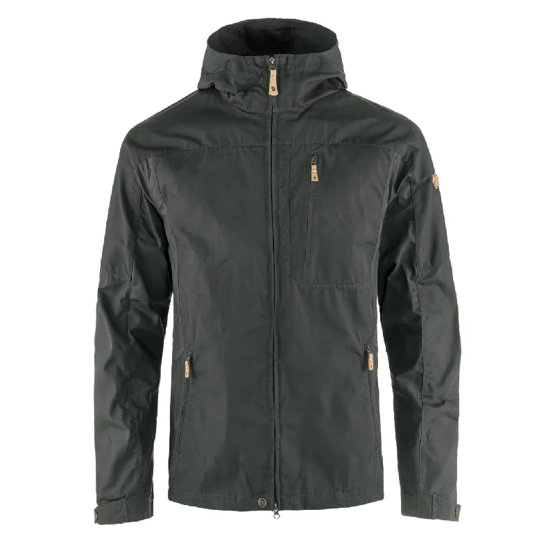 Wind-Resistant Jacket-Fjallraven Sten Jacket Dark Grey