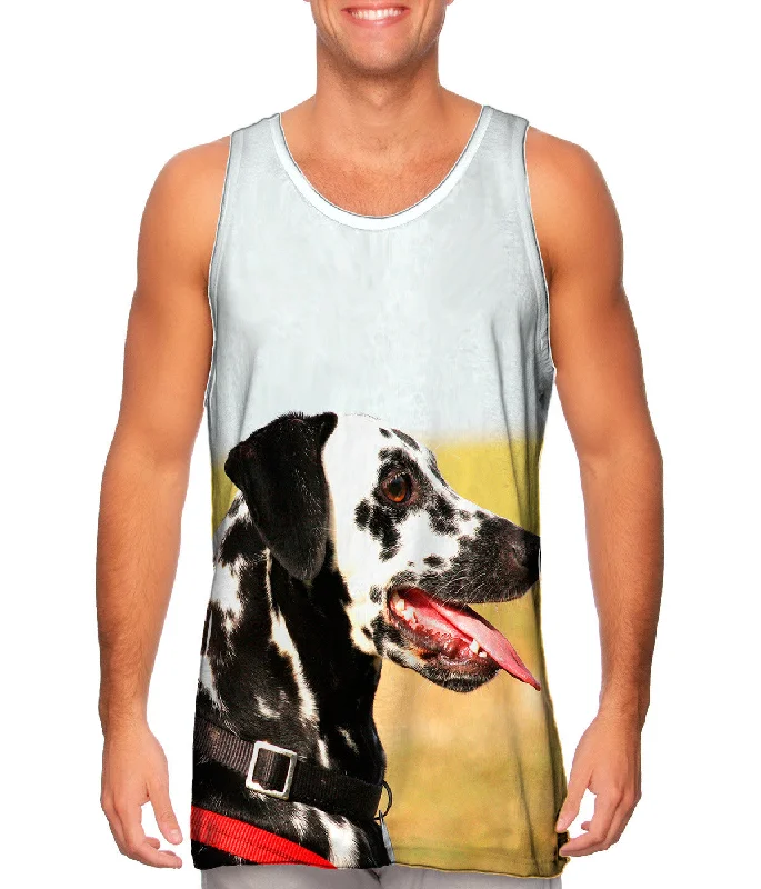 Classic Workout Tank-Fearless Dalmation In Field