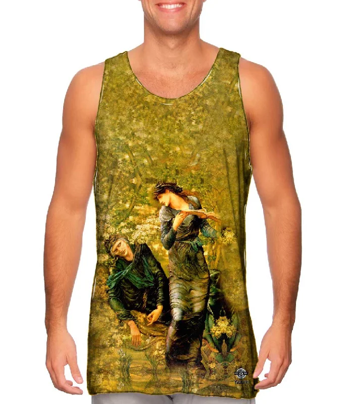 Mesh Tank Top-Edward Burne-Jones - "The Beguiling Of Merlin"