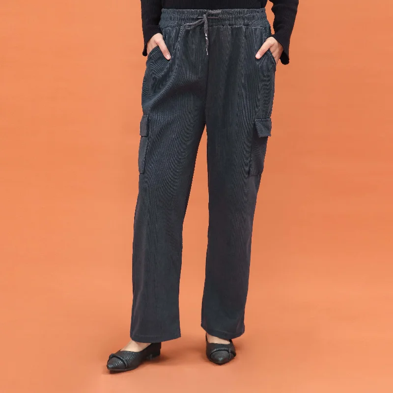 Soft Fleece Pants-Navy Western Pant PL4037