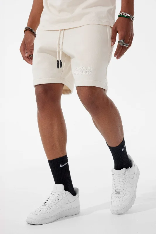 Vintage Shorts-Retro - Paradise Tonal Shorts (Bone)