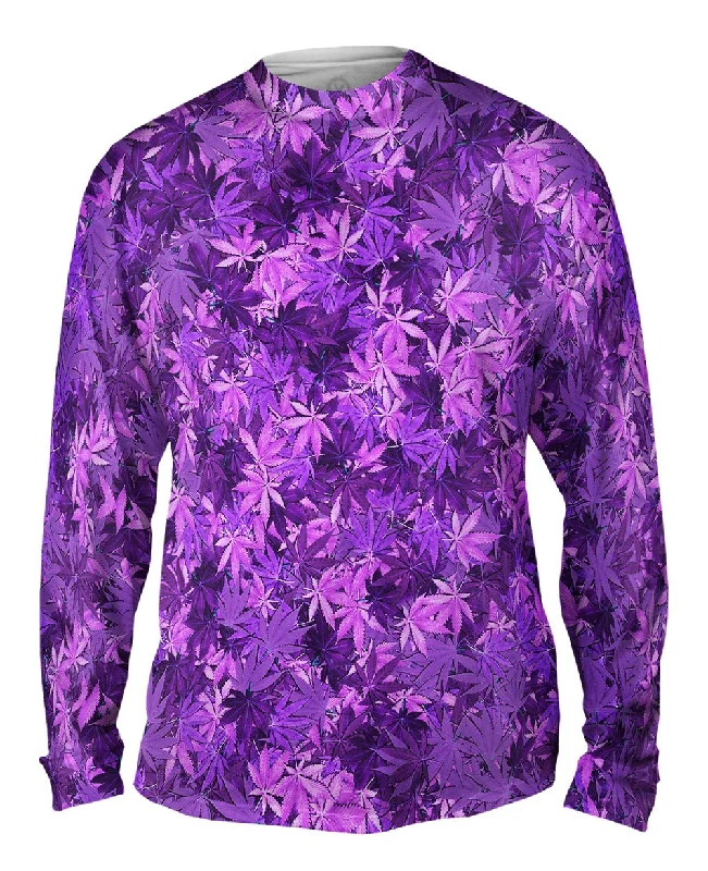 Relaxed Long Sleeve Top-Purple Haze Legalize It