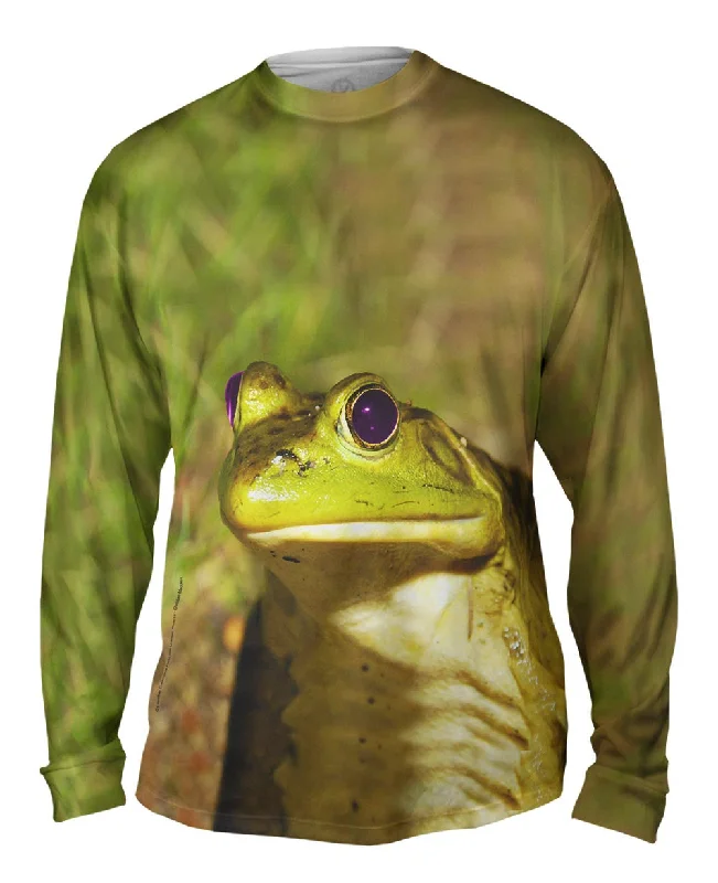 Sporty Long Sleeve Top-Purple Eyed Frog