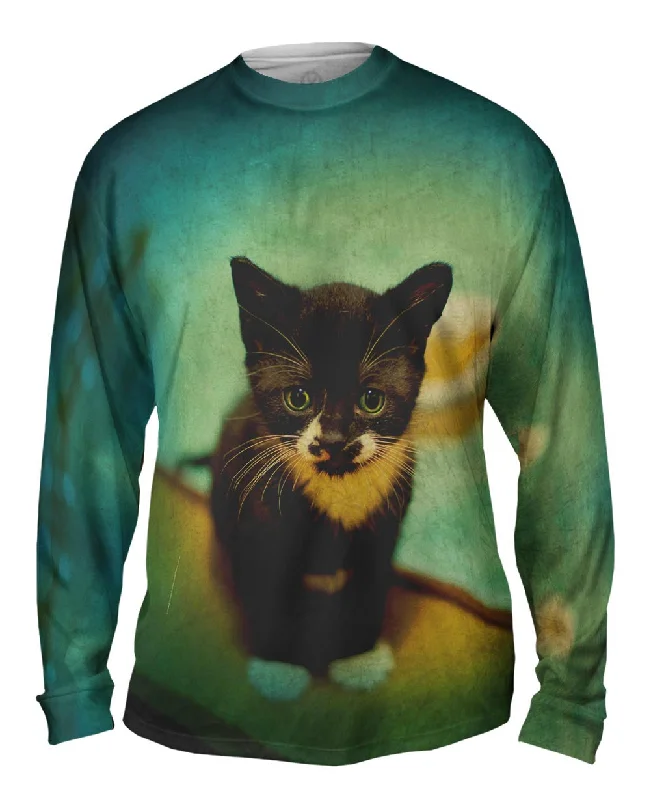 Stylish V-Neck Long Sleeve-Salem Kitten