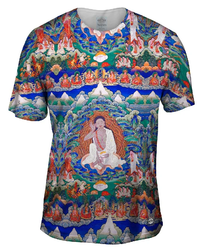 Full Sleeve T-Shirt-"Bhutanese painted thanka of Milarepa"