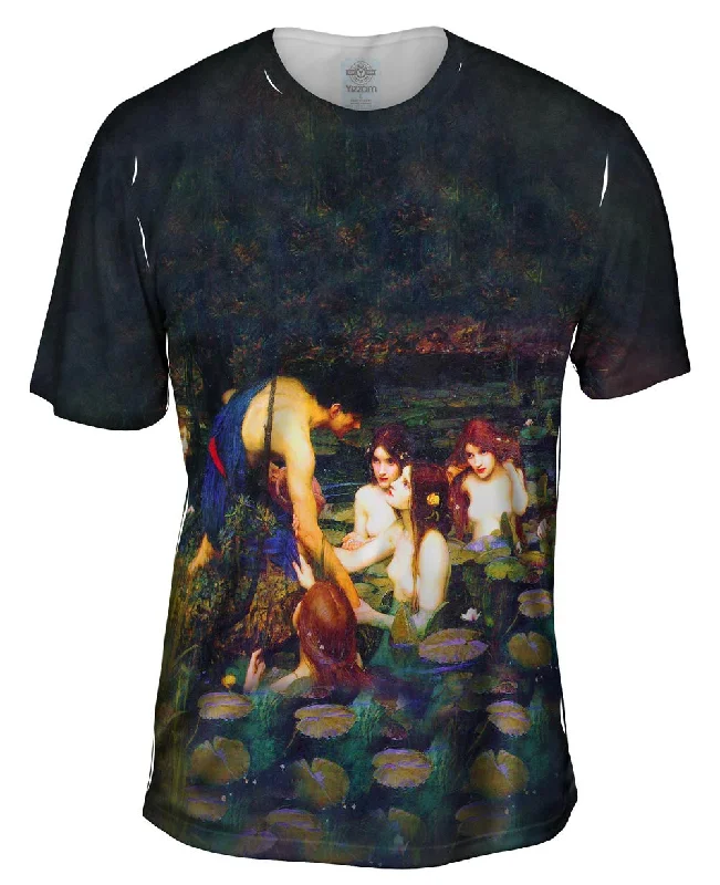 Urban T-Shirt-John William Waterhouse - "Hylas And The Nymphs" (1896)