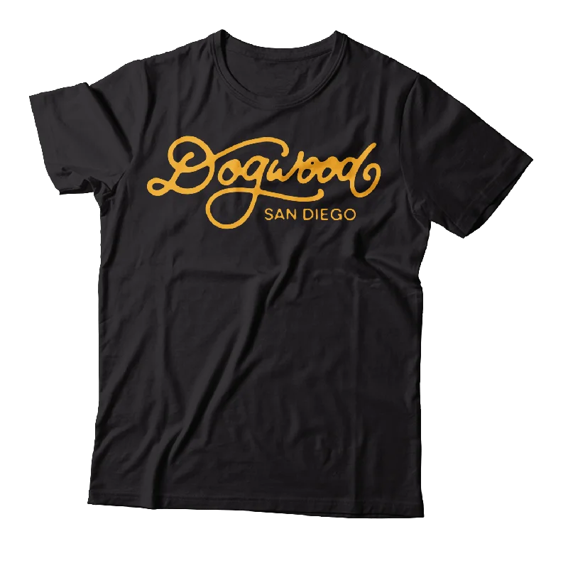 Fitted T-Shirt-DOGWOOD - "Logo / San Diego" (Black) (T-Shirt)