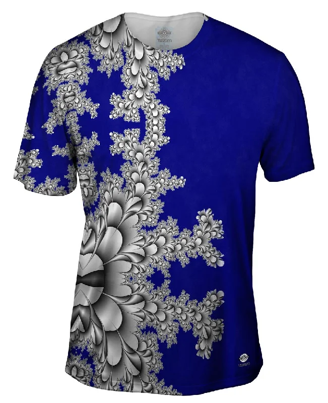 Bold Logo T-Shirt-Titanium Floral Fractal