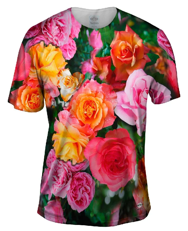 Vintage T-Shirt-Bright Day Rose Bouquet