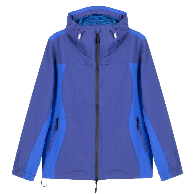 Hoodie Jacket-Hikerdelic Mucker Packable Jacket - Navy / Cobalt