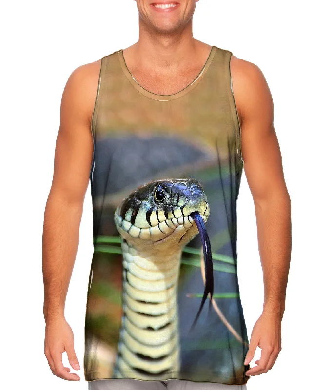 Casual Sleeveless Vest-Evil Snake Stare