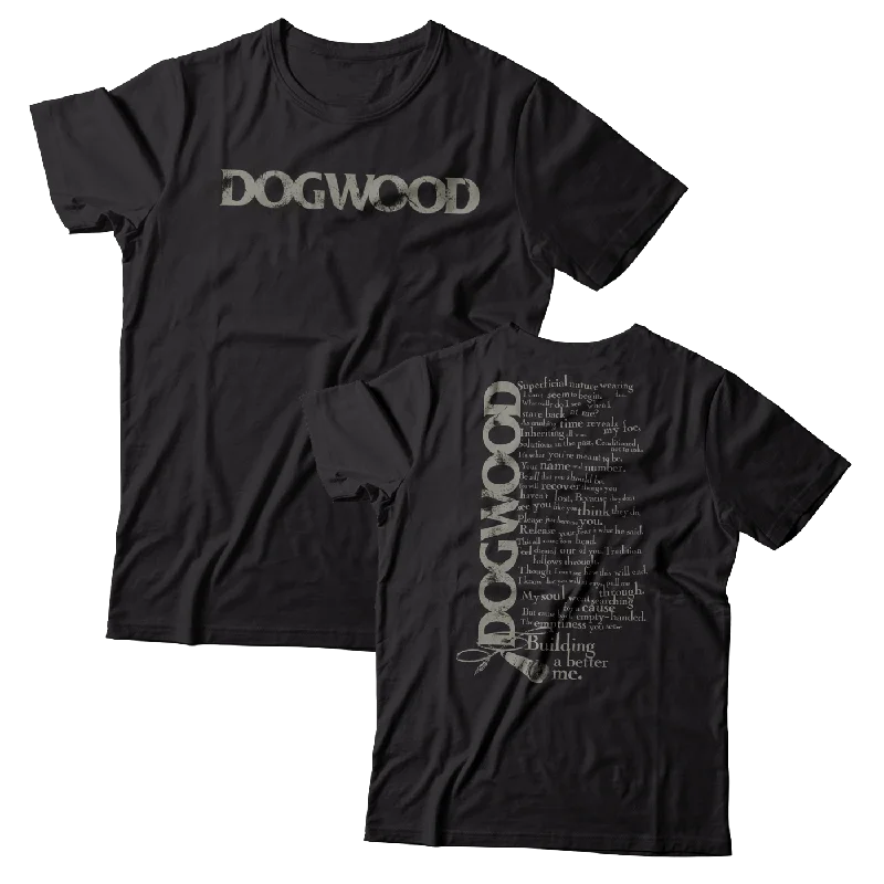 Pockets T-Shirt-DOGWOOD - "Building A Better Me" (Black) (T-Shirt)