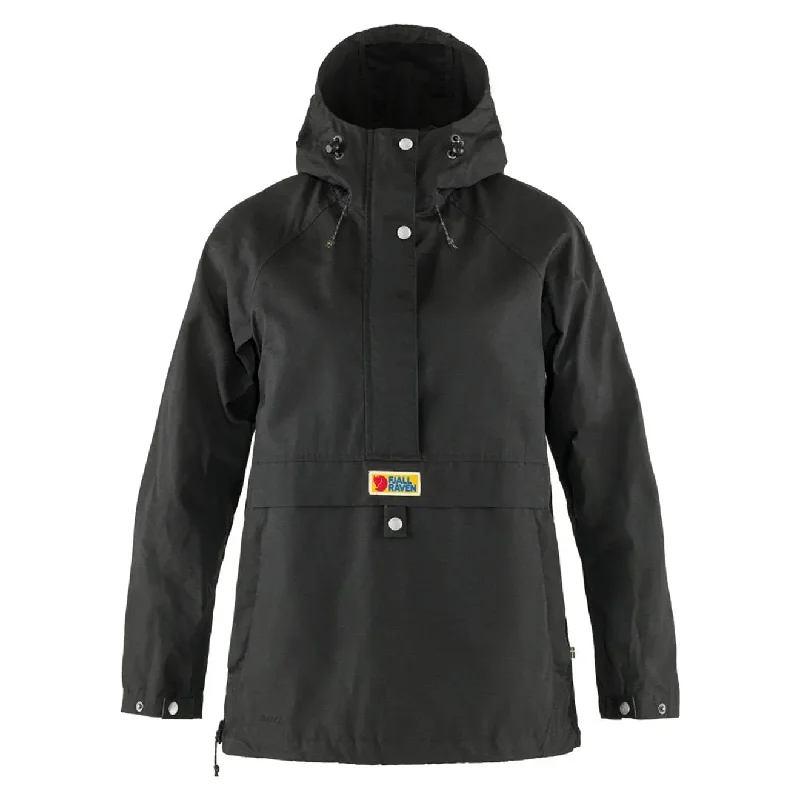 Softshell Jacket-Fjallraven Womens Vardag Anorak Dark Grey