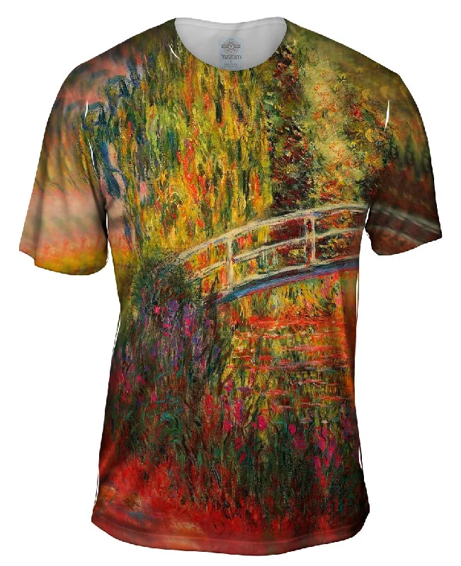 Full Print T-Shirt-Monet -"Water Lily Pond" (1900)