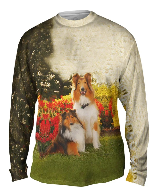 Soft Touch Long Sleeve-Shelties In Garden