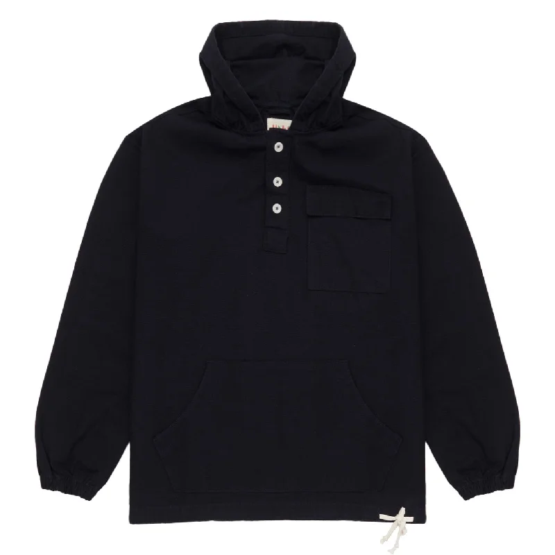 Expedition Jacket-Uskees 3012 Button-Front Smock Midnight Blue