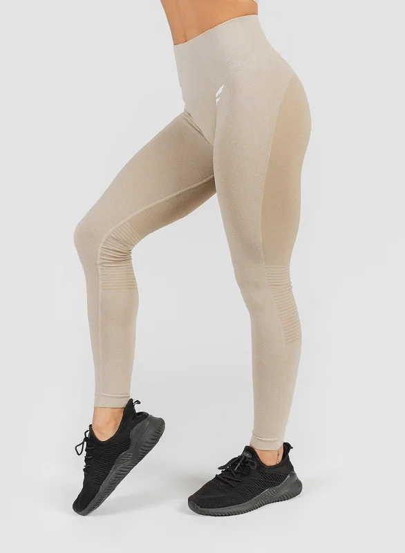 Printed Jogger Pants-SEAMLESS TIGHTS - SAND