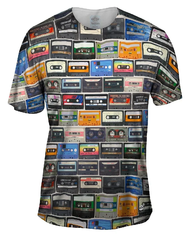 Bold Print T-Shirt-Love The 80S Mix Tapes