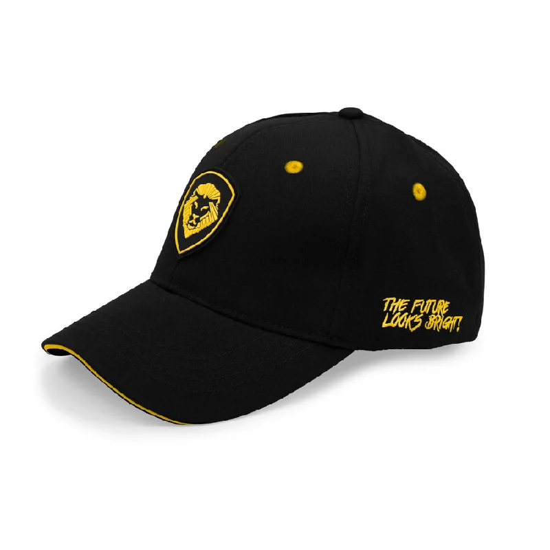 Luxury Hat-Future Looks Bright Flex Fit Hat - Black & Gold