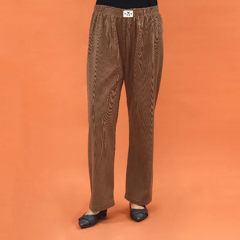 Travel Pants-Brown Western Pant PL4046