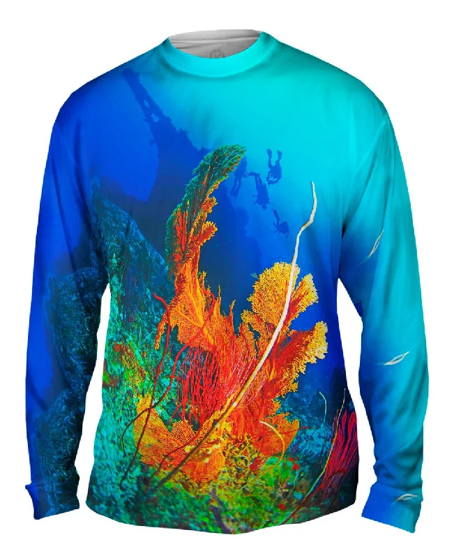 Relaxed Fit Long Sleeve-Reef Forests Diving Underwater