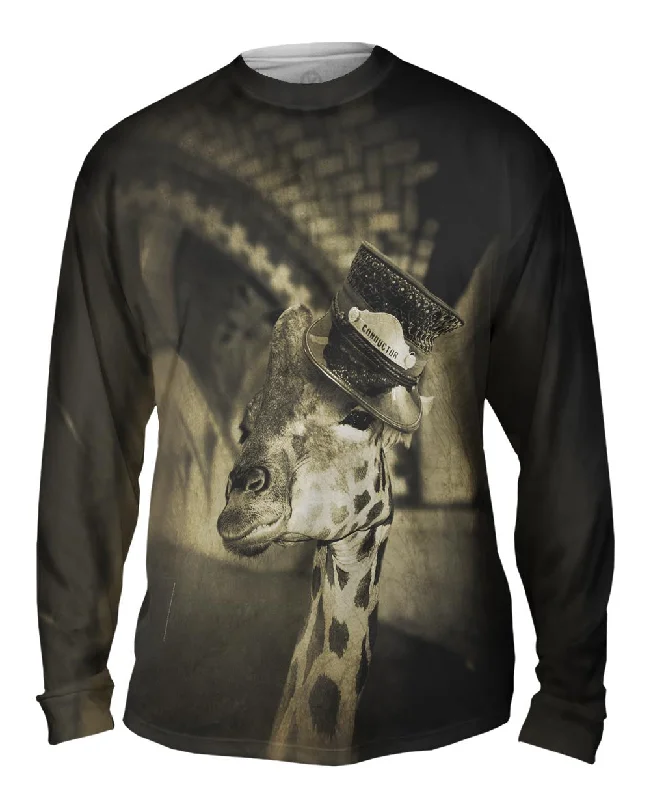 Custom Long Sleeve-Subway Giraffe