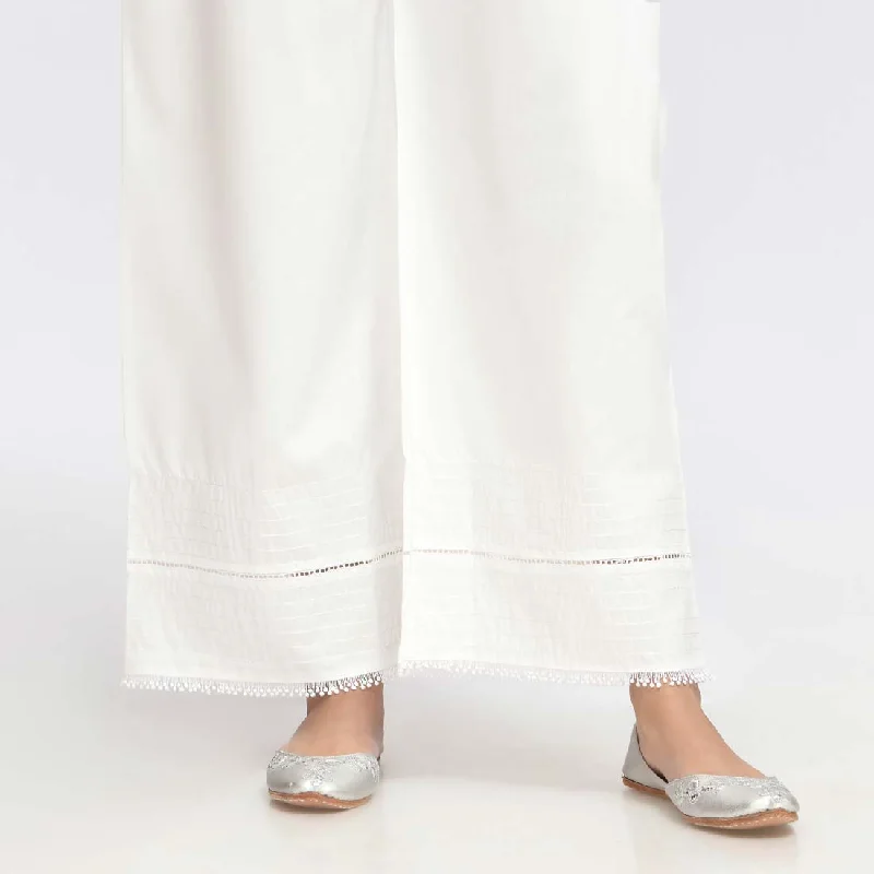 Soft Lounge Pants-White Cambric Trouser PS4516