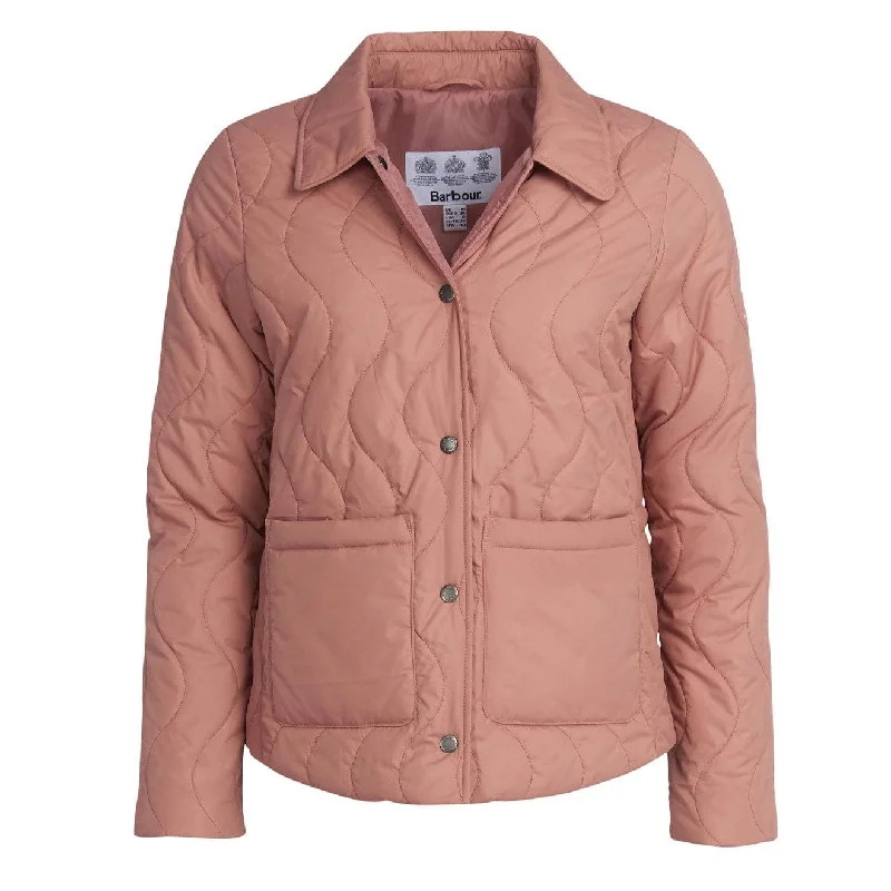 Everyday Jacket-Barbour Womens Barmouth Quilted Jacket Soft Coral