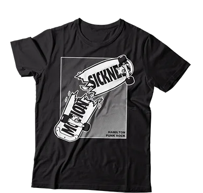 All-Weather T-Shirt-MOTION SICKNESS - "Skateboard"