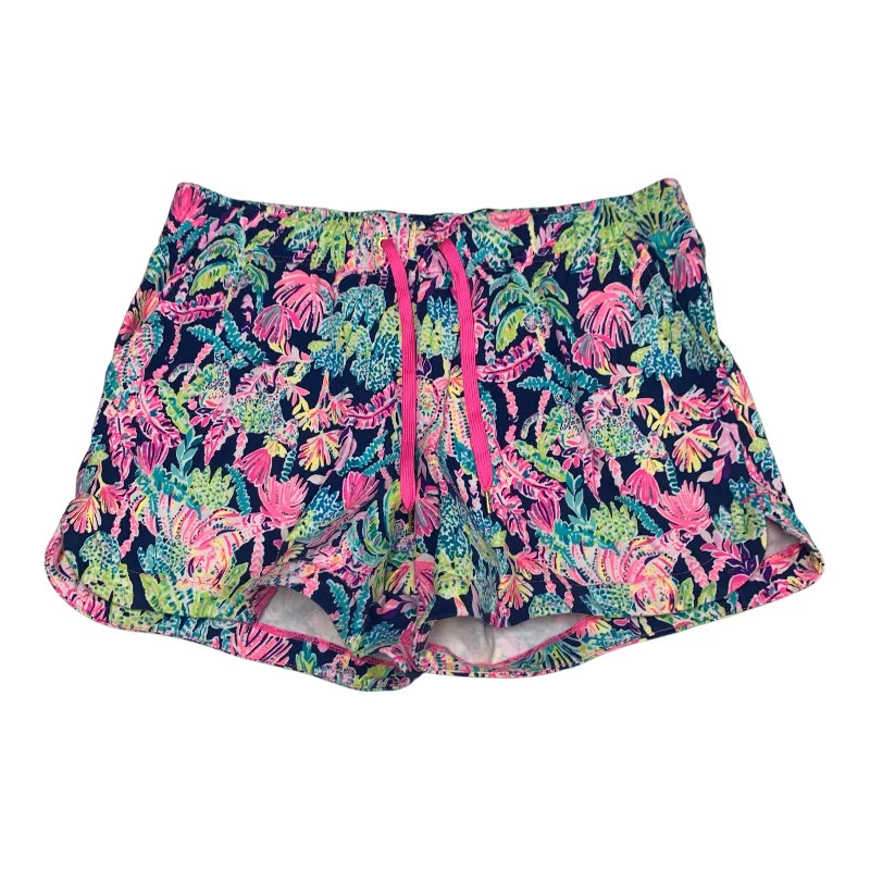 Fashionable Shorts-Shorts Designer By Lilly Pulitzer In Multi-colored, Size: L