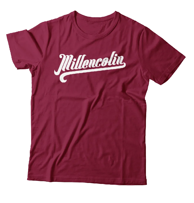 Summer T-Shirt-MILLENCOLIN - "Baseball Logo" (Maroon) (T-Shirt)