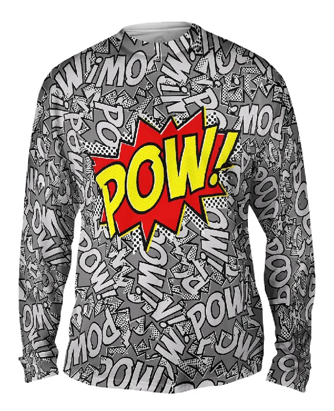 Long Sleeve Shirt-Pow Comic