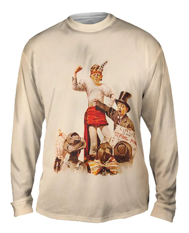 Comfortable Long Sleeve-Norman Rockwell - "The Circus Barker" (1916)