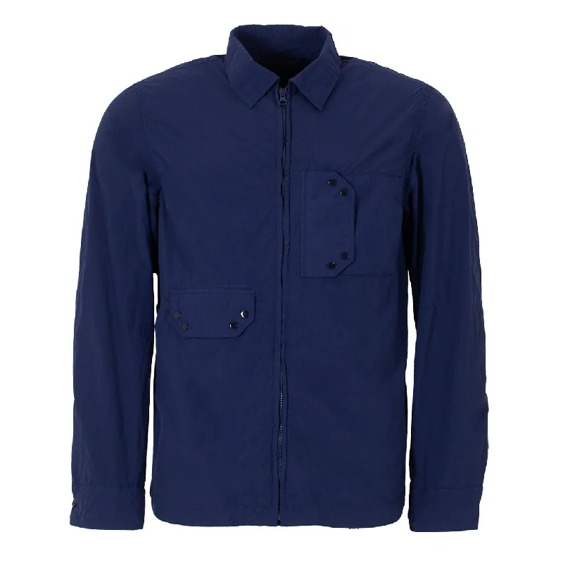 Fashion Forward Jacket-Ten C Lightweight Jacket Blue Night