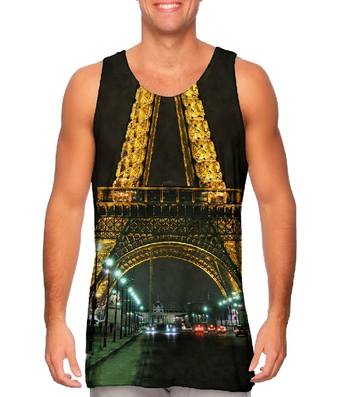 Loose Sleeveless Shirt-Eiffel Tower Tour At Night