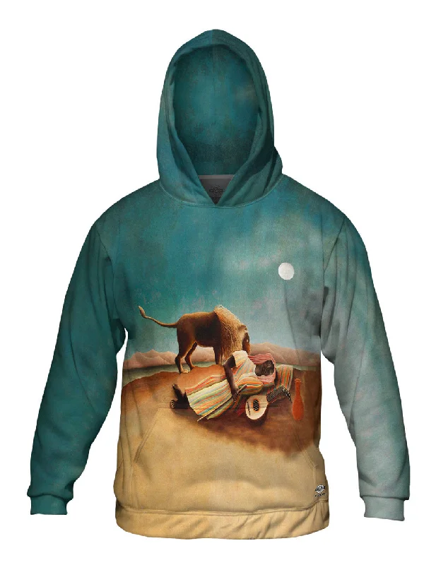 Cool Graphic Hoodie-Henri Rousseau - "Sleeping Gypsy" (1897)