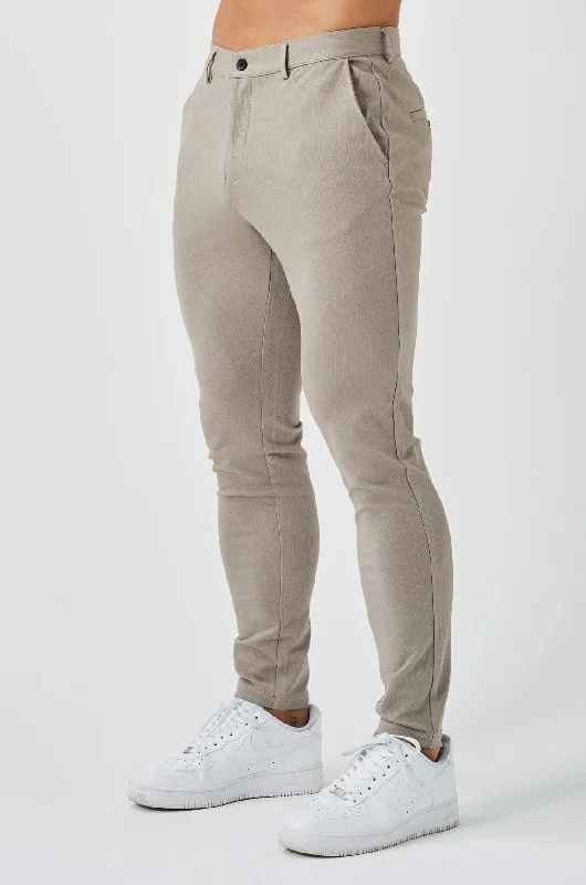 Jogger Sweatpants-LUXE TROUSER - TAUPE