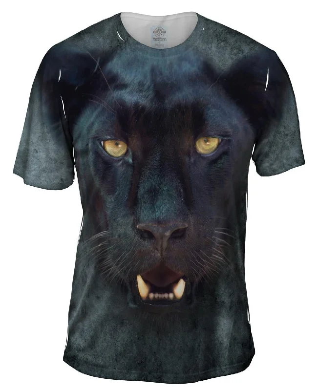 Active T-Shirt-Black Leopard Face